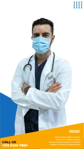 Coronavirus Awareness Medical Story Post Design Template