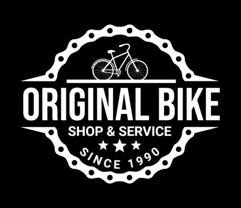 Mountain Bike Shop & Service Logo Design Template