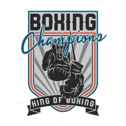 Boxing Champions T-shirt Design Template