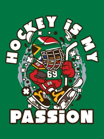 Hockey Is My Passion T-shirt Design Template