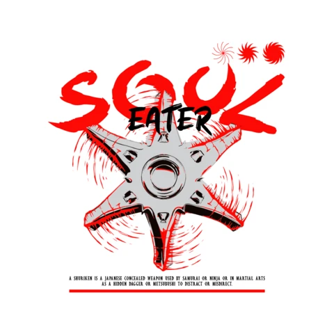 Shinigami japanischer Gott des Todes Streetwear T-Shirt Design Vorlage