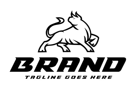 Bull Fight Logo Design Template