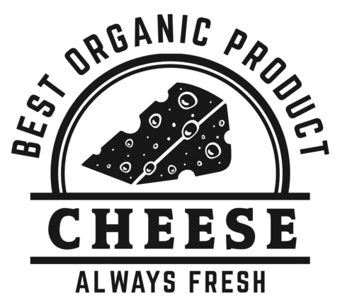 Fresh Organic Cheese Logo Design Template