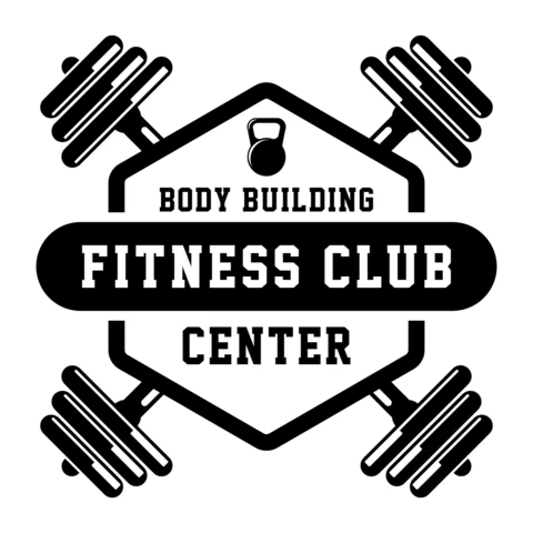 Plantilla de diseño de logotipo de centro de musculación