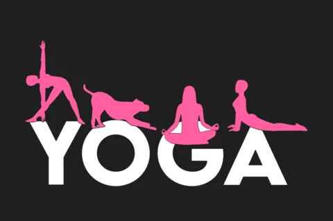 Yoga Postures T-Shirt Design Template