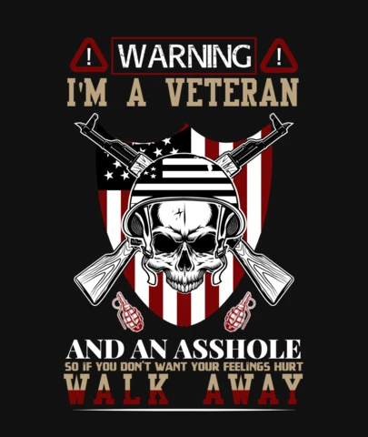 Patriotic Veteran USA T-Shirt Design Template