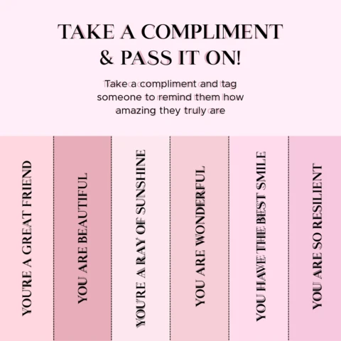 Pass It On Compliment Tags Instagram Post Design Template