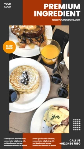 Distinctive Two-Tone Basic Instagram Story Post Design Template