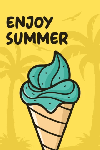 Enjoy Summer Banner Design Template