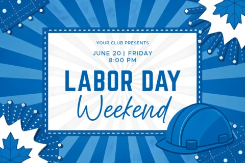 Labor Day Weekend Celebration Template - Bold Graphic Design for Events