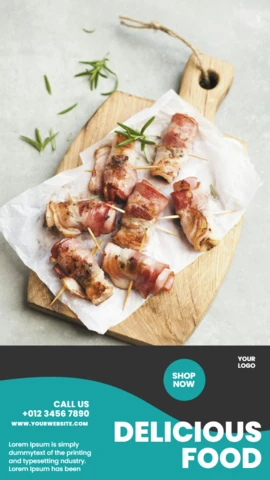 Striking Advertisement Visuals Instagram Story Post Design Template