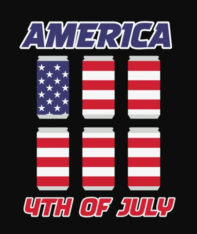 Szablon koszulki America 4th of July