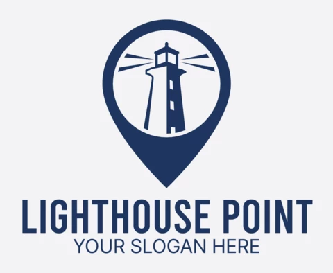 Lichthaus punkt logo design Vorlage