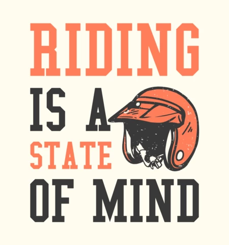 Motorcycle Helmet Vintage T-shirt Design Template