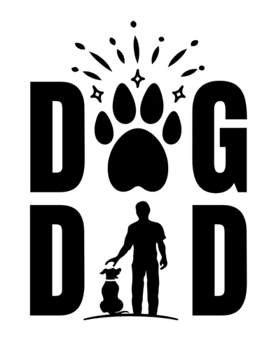 Dog Dad T-Shirt Design Template
