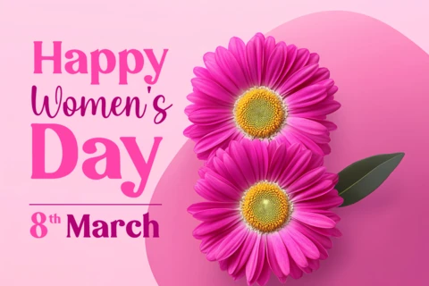 Happy Women's Day Design Template for Celebrating 8th March