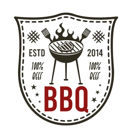 Diseño de plantilla de logotipo de bar de barbacoa