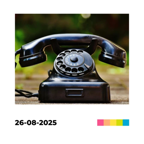 Vintage Phone Polaroid Instagram Post Design Template