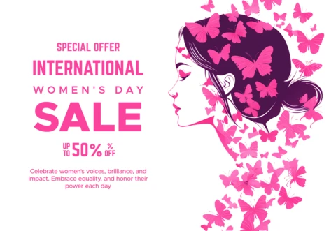 International Women's Day Sale Design Template: Celebrate Empowerment and Equality