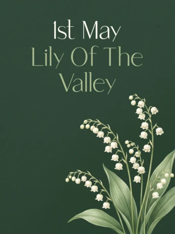Lily of The Valley Floral Design Template for May Celebrations