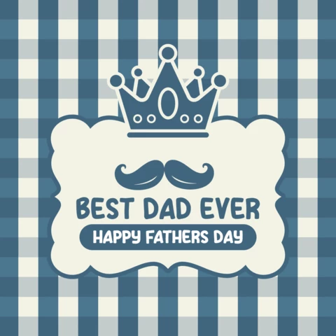 Happy Father's Day Card Banner Design Template