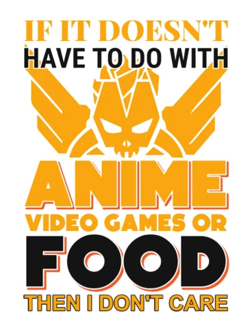 Bold Graphic Design Template for Anime, Video Games, and Food Enthusiasts