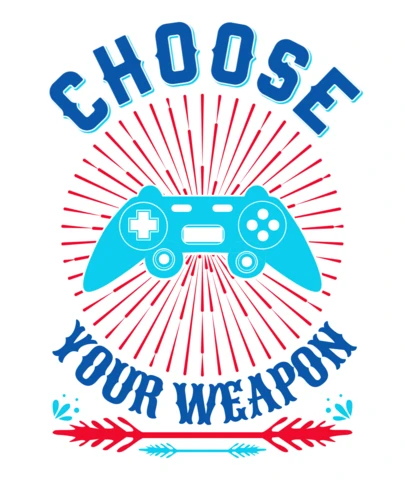 Modelo de design de jogos retrô: escolha sua arma