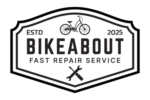 Modèle de logo pour un service de réparation de vélos