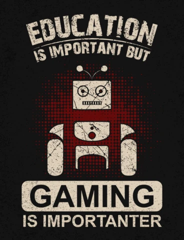 Bildung ist wichtig, aber spielen ist wichtiger zitat t-shirt designvorlage