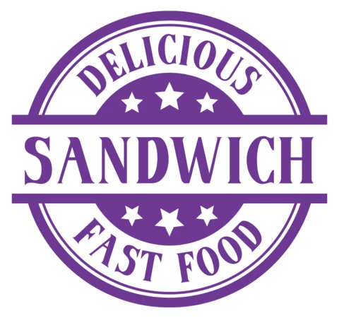 Modello di logo per panini deliziosi