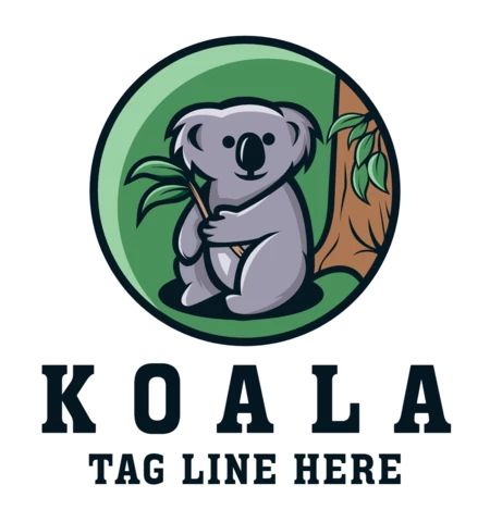 Koala Logo Design Template