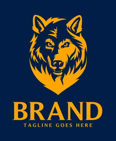 Wolf Eagle Logo Design Template