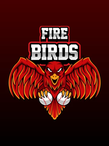 Vuurvogel dierlijke sport mascotte team badge