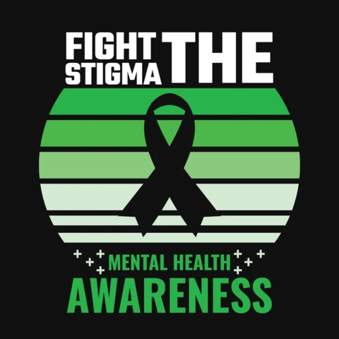 Mental Health Awareness T-Shirt Design Template