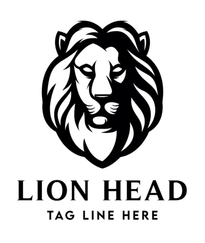 Lion Head Logo Design Template