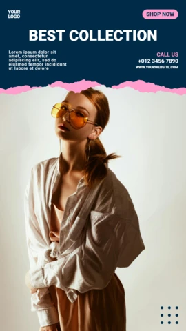 Woman Fashion Sale Instagram Story Post Design Template