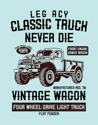 Classic Truck T-shirt Design Template