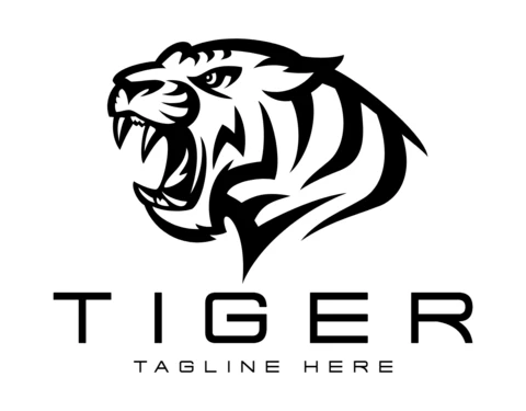 Plantilla de diseño del logotipo de Tiger