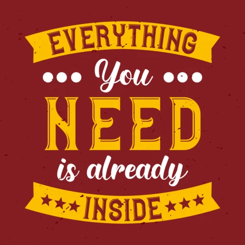 Motivational Quote T-Shirt Design Template