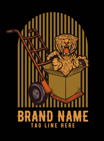 Plantilla de diseño de logotipo de tigre