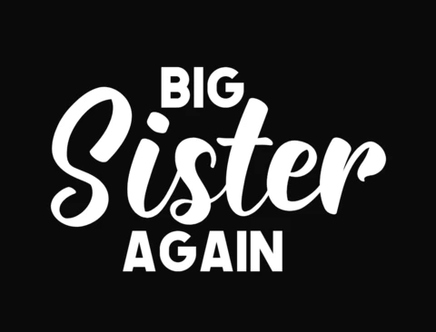Big Sister Again Pregnancy T-Shirt Design Template