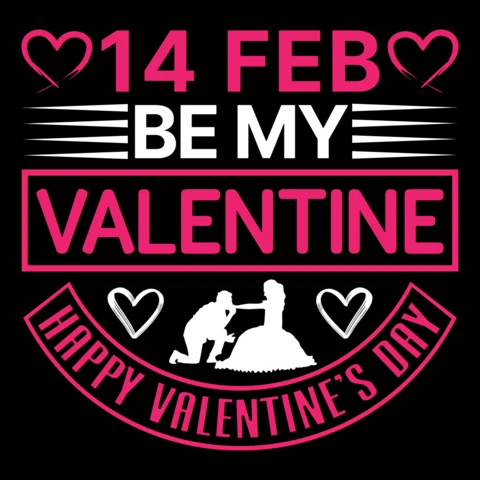 Editierbare Valentinstag-Designvorlage mit romantischer Typografie und Grafik