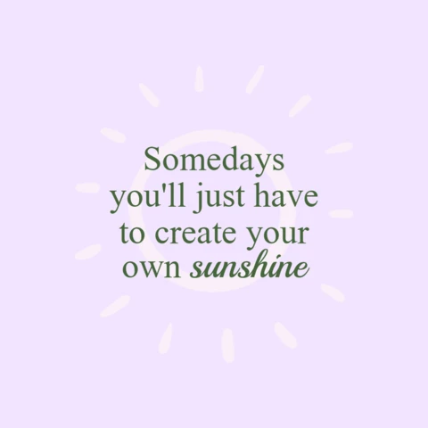 Create Your Own Sunshine Quote Instagram Post Design Template