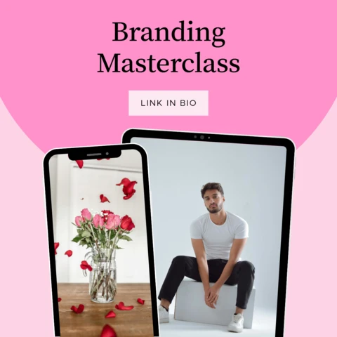Pink Creative Branding Masterclass Instagram Post Design Template