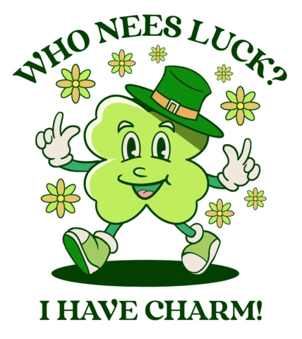 Charming Leprechaun Design Template for St. Patrick's Day T-Shirt
