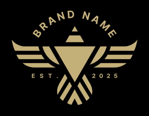 Fliegender adler logo design vorlage
