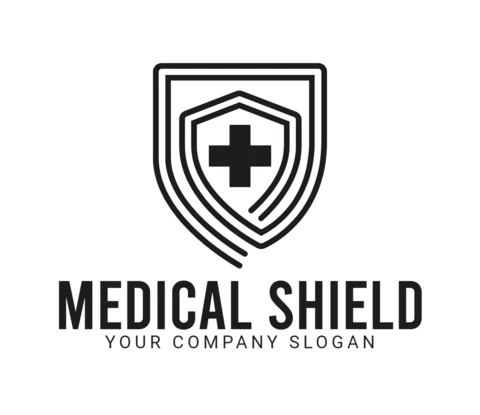Medical Shield Logo Design Template