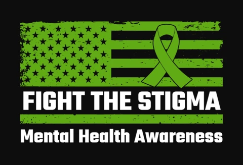 USA Mental Health Awareness T-Shirt Template