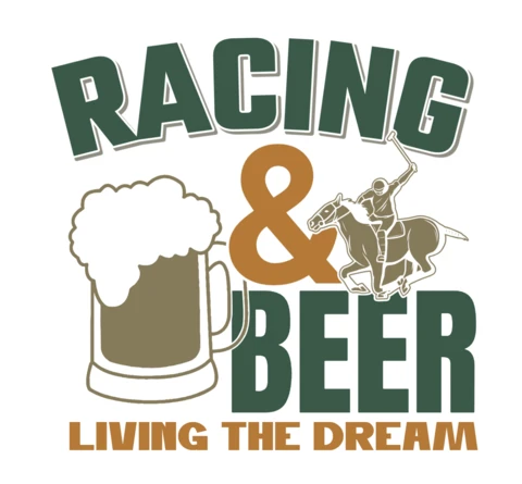 Vintage Racing & Beer Design Template: Living The Dream