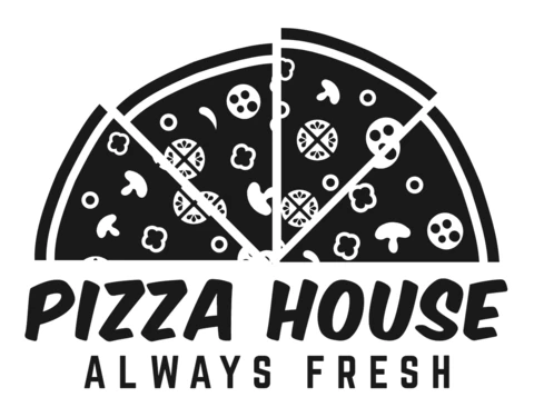 Modèle de logo pour une pizzeria